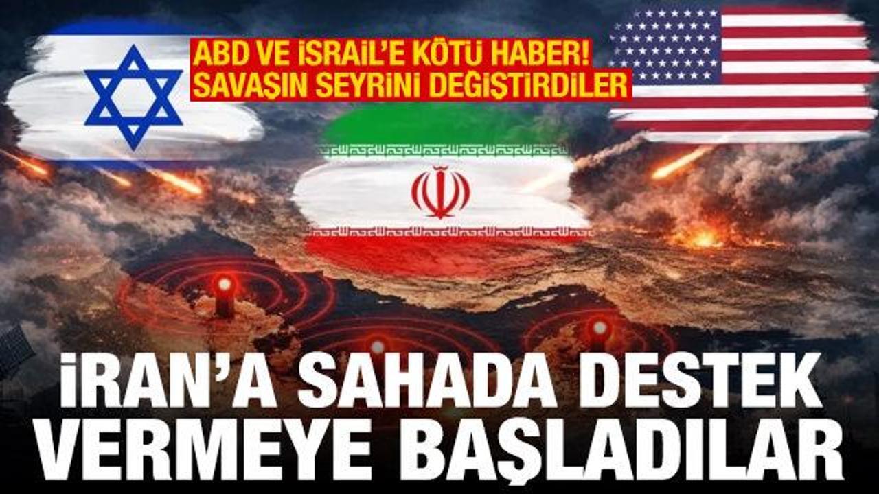 ABD ve İsrail'e kötü haber! İran'a savaşta destek vermeye başladılar