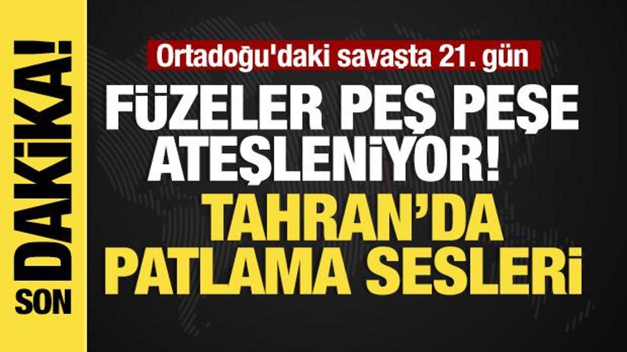Ortadoğu'daki savaşta 21. gün... Füzeler peş peşe ateşleniyor!