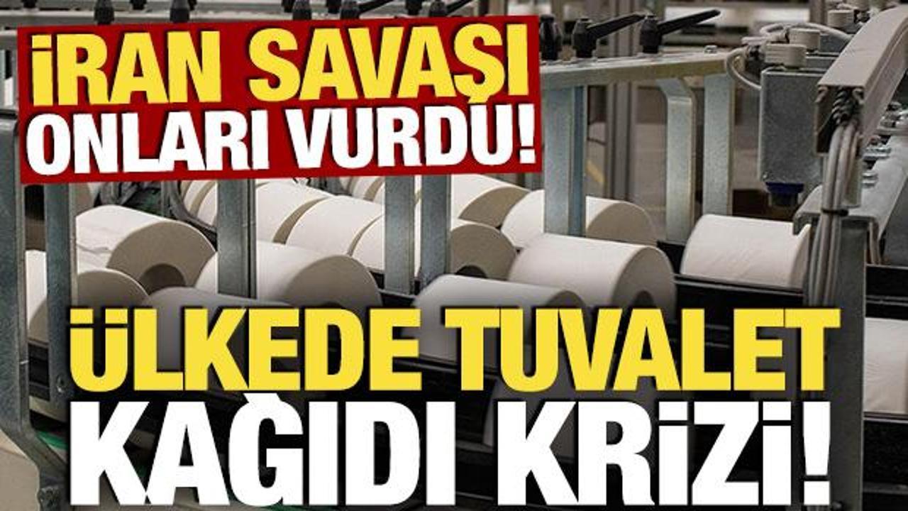 İran savaşı onları vurdu! Ülkede tuvalet kağıdı krizi