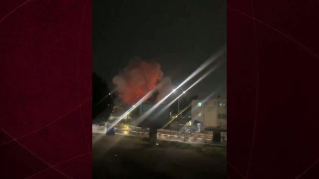 İran nükleer tesisi hedef almıştı: Tüm dünya bu görüntüleri konuşuyor