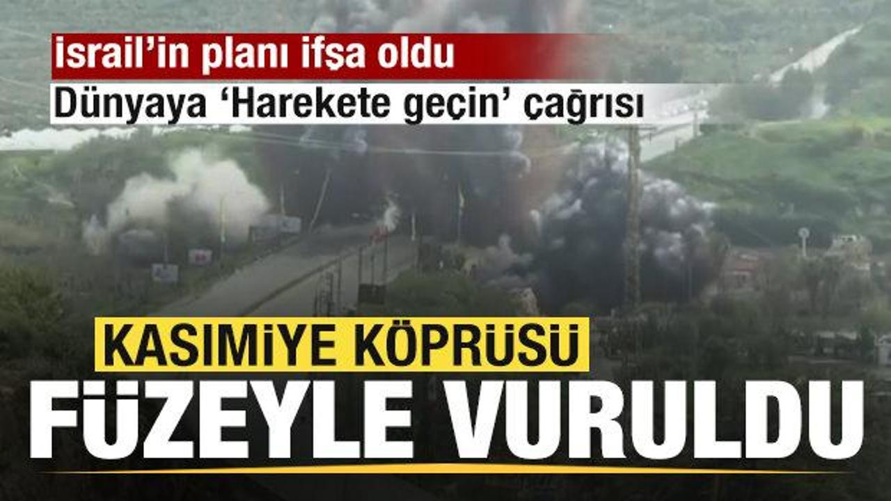 Savaş yayılıyor! Kasımiye Köprüsü füzeyle vuruldu İsrail'in planı ifşa oldu! Dünyaya çağrı