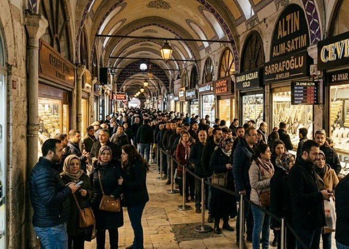 Altında düşüş yoğunluğu... Gram altın tükendi! Kuyumcu sırasında saatler geçti