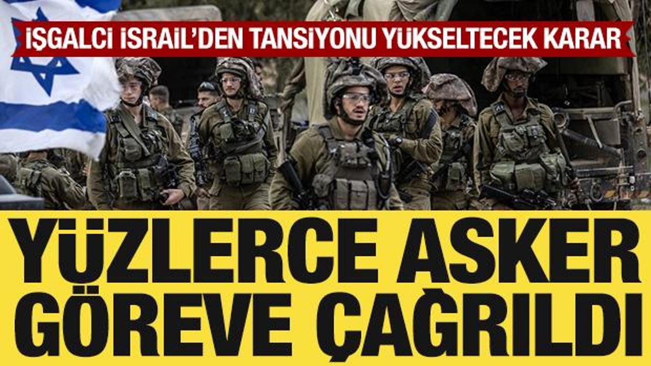 İsrail’den yeni karar: 400 bin yedek asker silah altına alınıyor