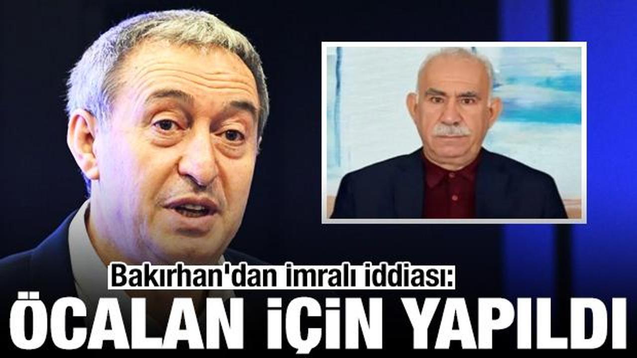 Bakırhan'dan İmralı iddiası: Öcalan için yeni yerleşke inşa edildi