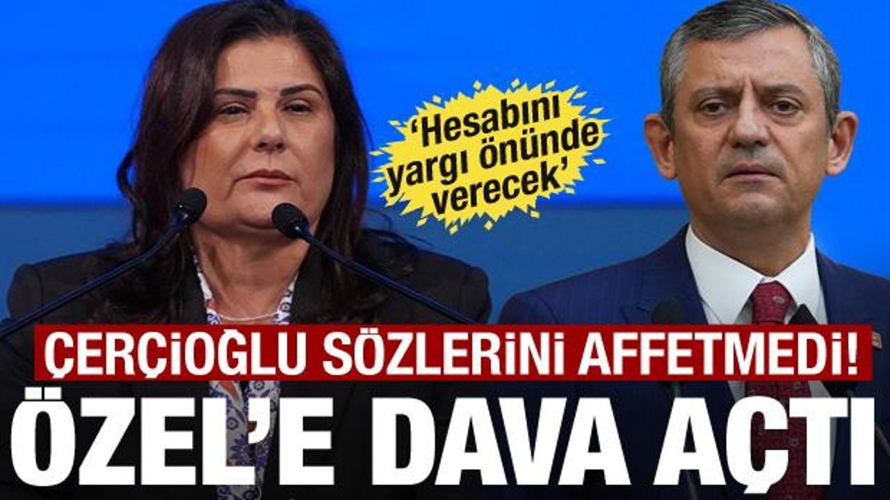 Özlem Çerçioğlu'ndan Özgür Özel'e dava: Hesabını verecek