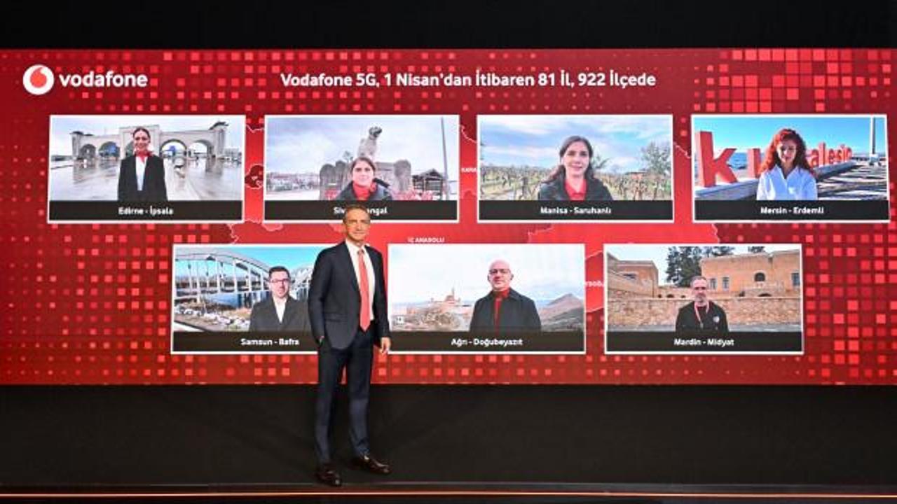 Vodafone, 1 Nisan’da 81 il ve 922 ilçede  5G sinyalini aynı anda verecek