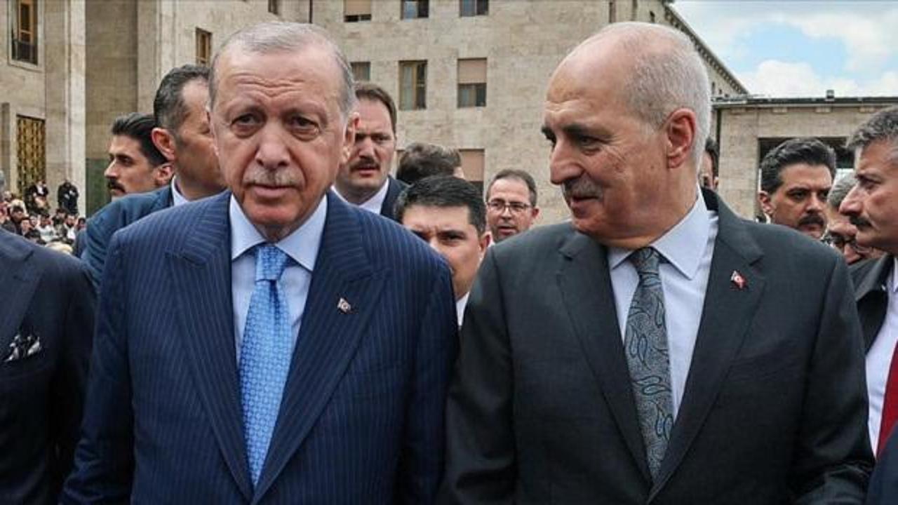 Cumhurbaşkanı Erdoğan, TBMM Başkanı Kurtulmuş ile görüştü