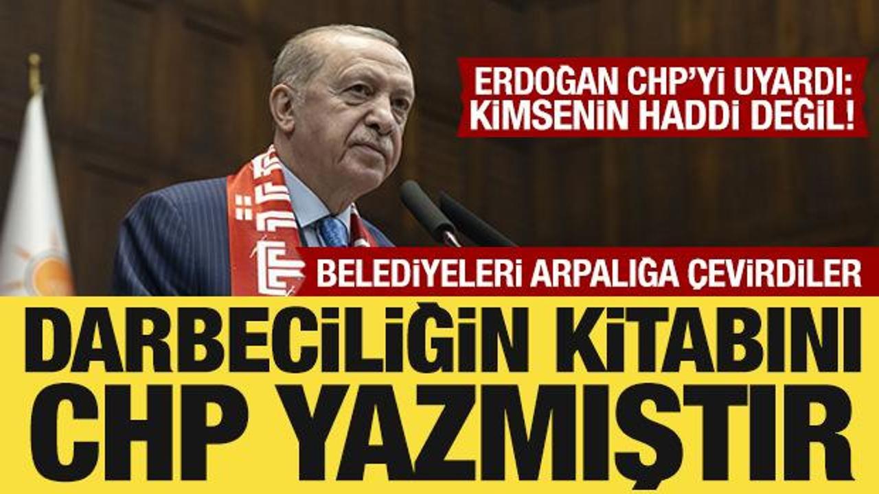 Cumhurbaşkanı Erdoğan'dan CHP'ye sert sözler!