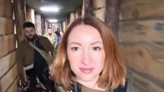 Ukraynalı gazeteci cephedeki yeraltı şehrini paylaştı