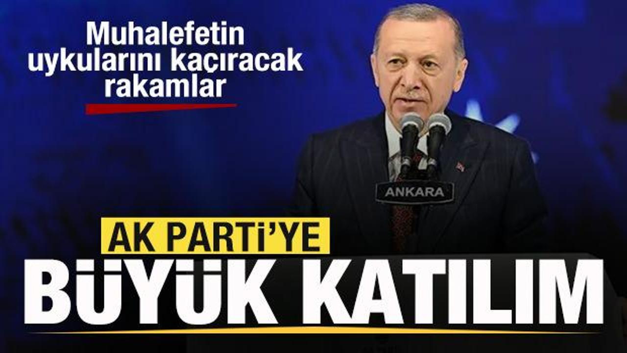 AK Parti'ye büyük katılım! Muhalefetin uykularını kaçıracak rakam