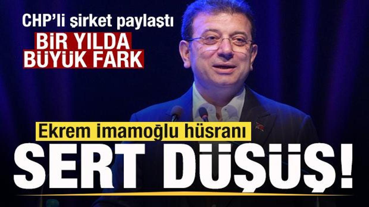 CHP'ye yakın anket şirketi paylaştı! Ekrem İmamoğlu hüsranı! Sert düşüş